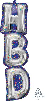 SuperShape Happy Birthday Balloon Letters