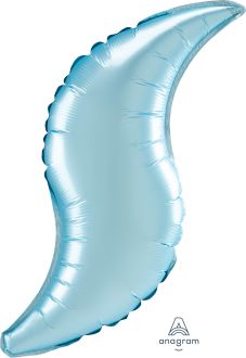 Curve 42" Satin Pastel Blue Balloon
