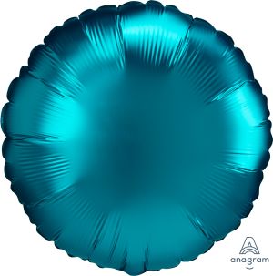 18" Satin Luxe Aqua Round Balloon