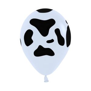 05" Cow White (50pcs) Balloons