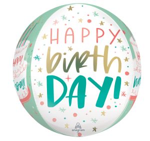 Orbz Happy Cake Day Balloon
