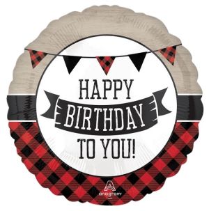18" Happy Camper Birthday Balloon