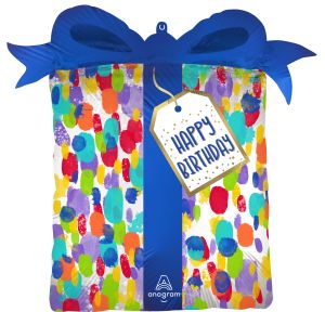 SuperShape Painterly Dots Birthday Balloon