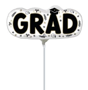 Mini Shape Grad Sketched Impressions Balloon (Inflated with Cup and Stick)