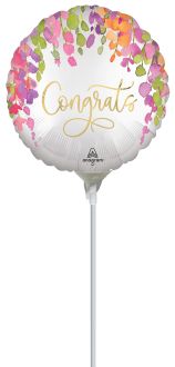 04" Romantic Floral Wedding Balloon (Inflated with Cup and Stick)