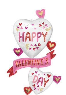 Multi-Balloon Valentine Botanical