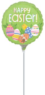 09" Easter Egg Hunt Balloon (Inflated with Cup and Stick)