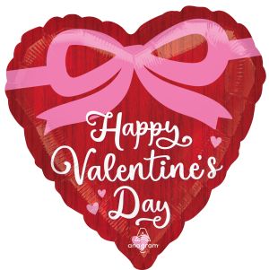 Standard Happy Valentines Day Coquette Bows Balloon