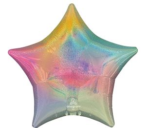18" Star Pastel Stardust Ombre Flat Balloon