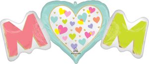 SuperShape Satin Playful Brights Mom Balloon