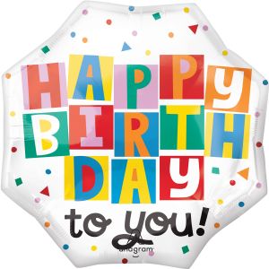 SuperShape Celebrate the Day Birthday Balloon