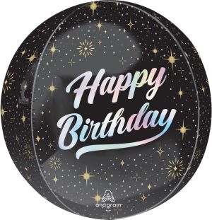 Orbz Sparkling Birthday Balloon
