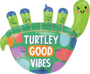 SuperShape Tranquil Turtle Get Well Good Vibes Balloon