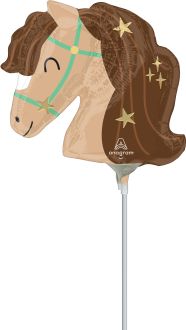MiniShape Yee Haw Balloon (Inflated with Cup and Stick)