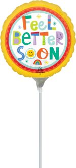 09" Playful Type Feel Better Soon Balloon