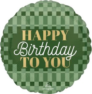 Standard Stylish Sage Birthday Balloon