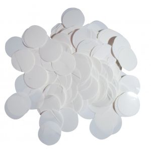 2.5cm Foil Confetti Dots White (22g)