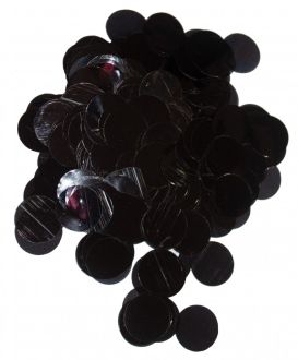 2.5cm Foil Confetti Dots Black (22g)