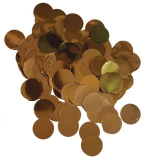 2.5cm Foil Confetti Dots Gold (22g)