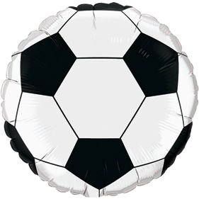 09" Soccer Ball Balloon (Inflated with Cup and Stick)