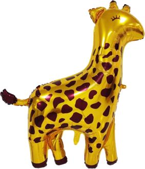 41" Giraffe Gold Balloon