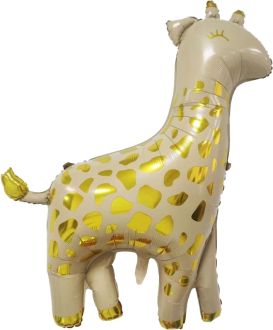 41" Giraffe White Balloon