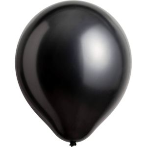12" Pearl Jet Black (12pcs) Airise Balloons
