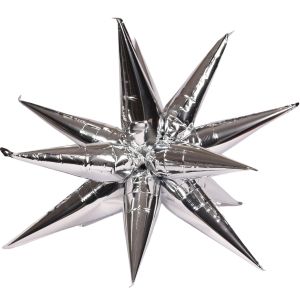 Magic Starburst 60" Silver Balloon