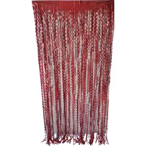 6.5ft x 3.25ft Wave Curtain - Red