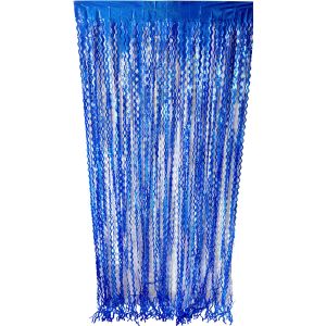 6.5ft x 3.25ft Wave Curtain - Blue