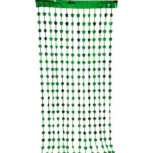 6.5ft x 3.25ft Star Curtain - Green