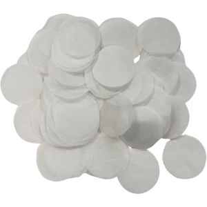Confetti 200 g - 2.5cm Paper White