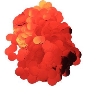 Confetti 20 g - 1.5cm Metallic Red