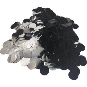 Confetti 20 g - 1.5cm Metallic Black