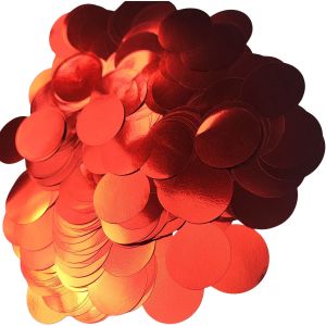 Confetti 200 g - 2.5cm Metallic Red