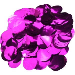 Confetti 200 g - 2.5cm Metallic Hot Pink