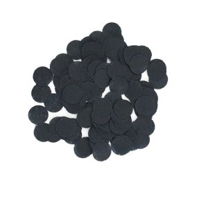 1cm Paper Confetti Dots Black (15g)