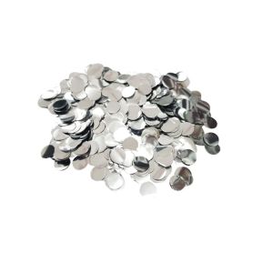 1cm Foil Confetti Dots Silver (15g)