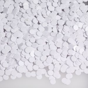 0.5cm Foil Confetti Dots White (110g)