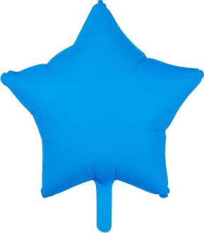 18" Neon Blue Star (non-packaged) Balloon