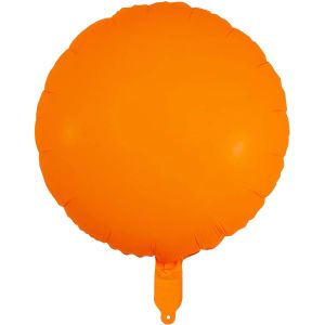 18" Neon Orange Circle (non-packaged) Balloon