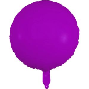 18" Neon Purple Circle (non-packaged) Balloon