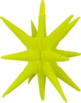 Magic Starburst 22" Neon Yellow Balloon