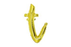 20" Gold Script Letter T Balloon