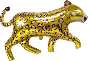 33" Cheetah Gold Balloon