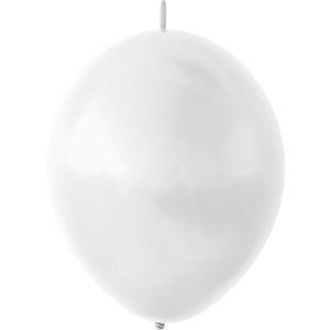 12" Essential White Linking (50pcs) Luma Balloons