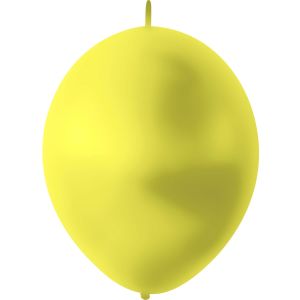 12" Essential Yellow Linking (50pcs) Luma Balloons