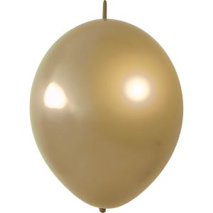 12" Metallic Gold Linking (50pcs) Luma Balloons