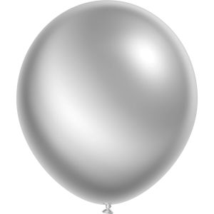 16" Metallic Silver (25pcs) Luma Balloons