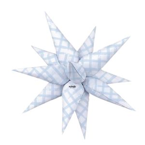26” Blue Watercolor Starburst Balloon
